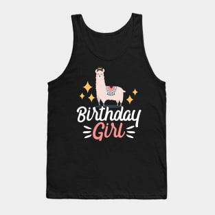 Birthday Girl Starry Lamma Party Gift Tank Top